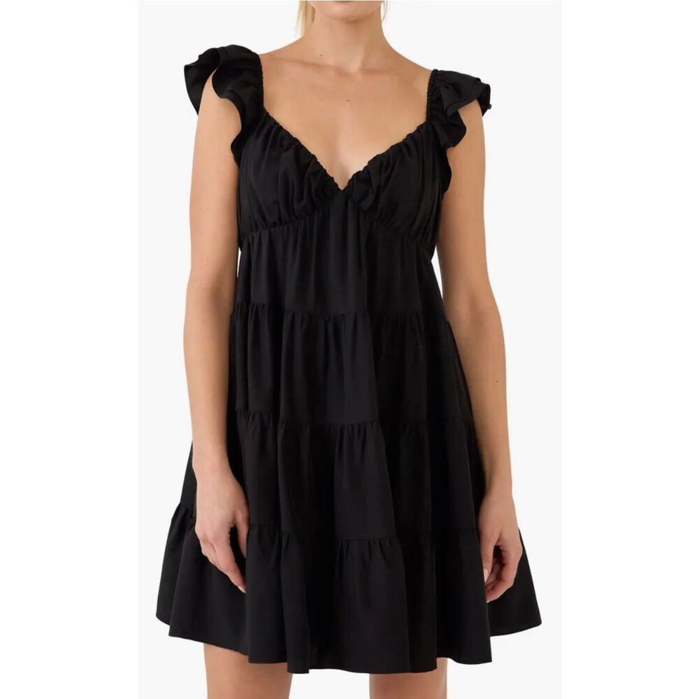 Endless Rose Black Mini Dress